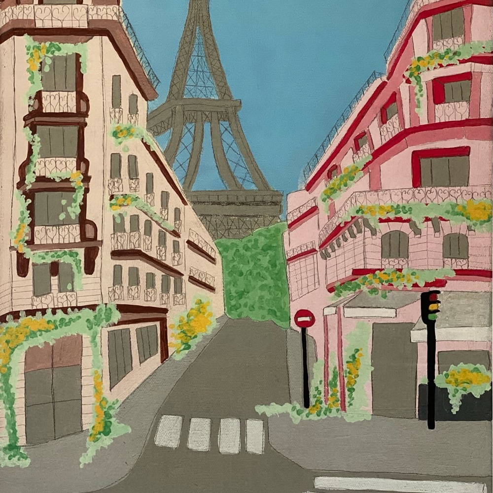 Square Rapp & Avenue Rapp Paris wall-hanging print - Picture 2 of 6